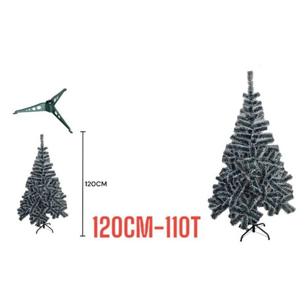 H16 120CM 110C ARBOL NAVIDAD VERDE PUNTA BLANCA GRUESO 120 cm-10 pza por mayor en Chile