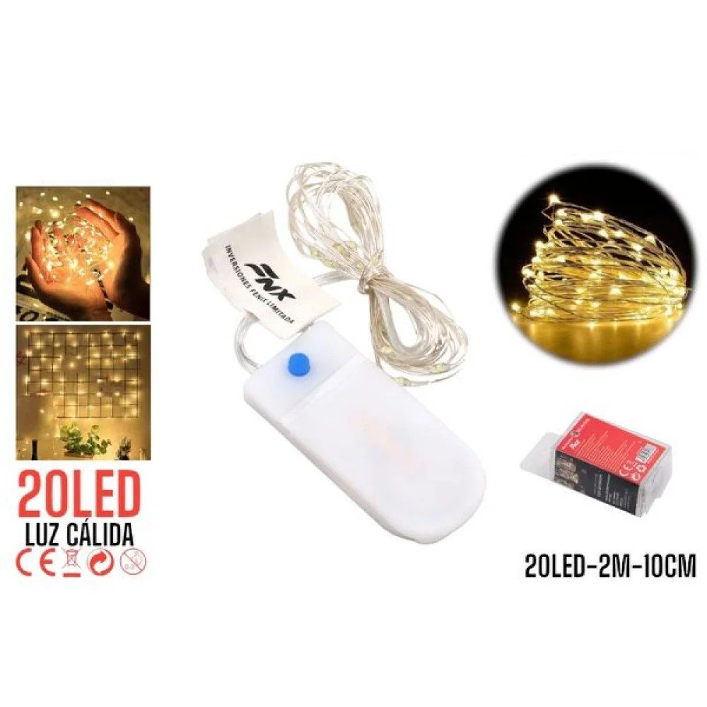 H17 2M 20L PILAS 2032 LED BOTON BLANCO LUZ CALIDA 20L-12 pza por mayor en Chile