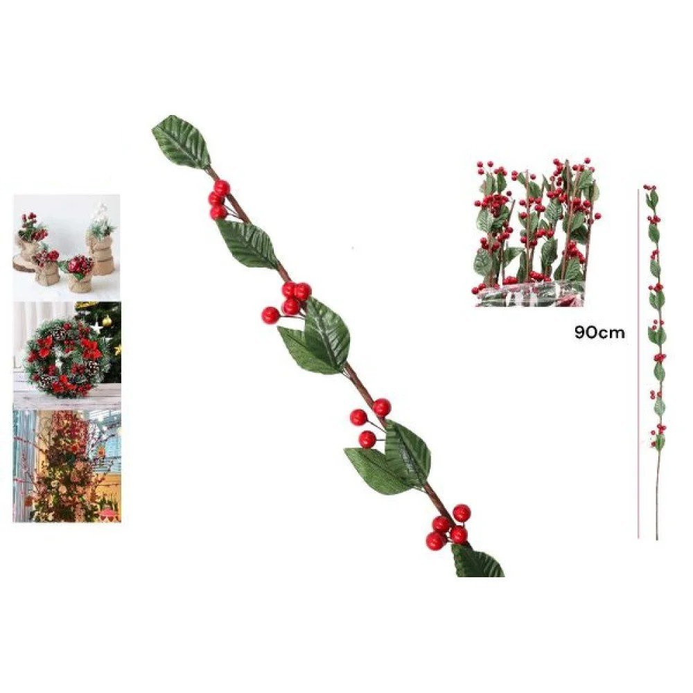 Rama Decorativa Navideña 90 CM-12 pza por mayor en Chile