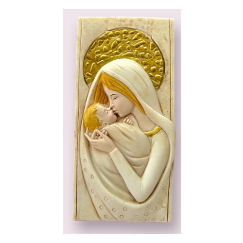 ADORNO VIRGEN CON NIÑO 7,3 X 14,5 CM por mayor en Chile