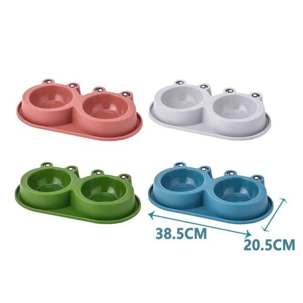 PLATO DOBLE PARA MASCOTA 38,5 X 20,5 CM por mayor en Chile