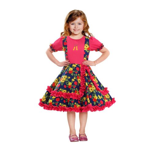 VESTIDO HUASA CHINITA FLOREADO INFANTIL 10-12 AÑOS por mayor en Chile