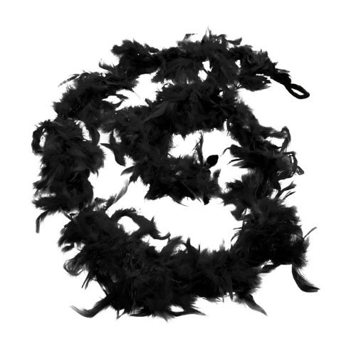 BOA DE PLUMAS NEGRO 1.8 METROS por mayor en Chile