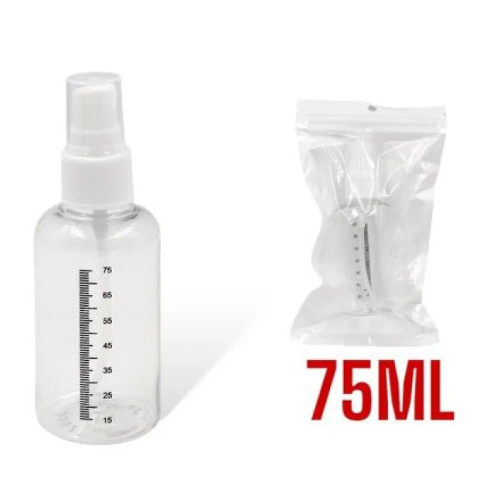 BOTELLA PULVERIZADOR TAPA BLANCA 75 ML por mayor en Chile