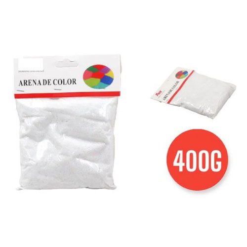 BOLSA ARENA COLOR BLANCO 400 GR por mayor en Chile