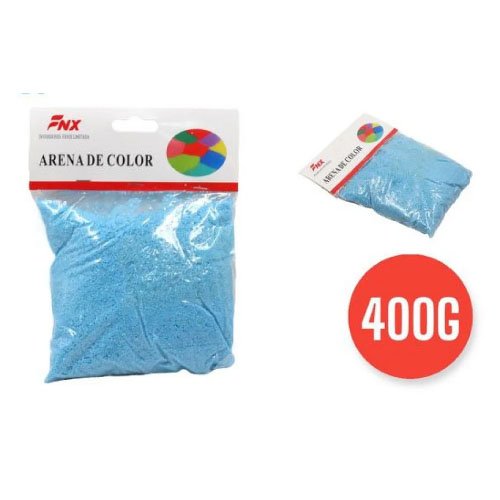 BOLSA ARENA COLOR AZUL CLARO 400 GR por mayor en Chile