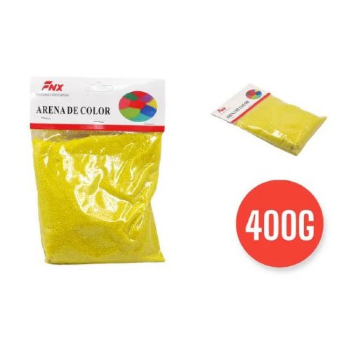 BOLSA ARENA COLOR AMARILLO 400 GR por mayor en Chile