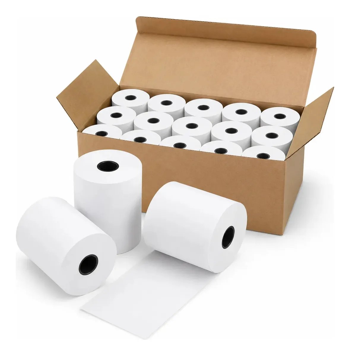 Papel Térmico para Recibos de 80 mm - Rollos de Alta Fidelidad para Impresoras POS 80mm por mayor en Chile