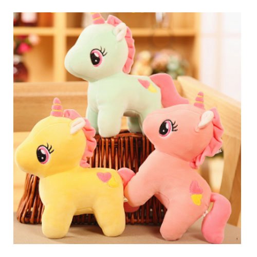 UNICORNIO DE PELUCHE 5 PZA por mayor en Chile