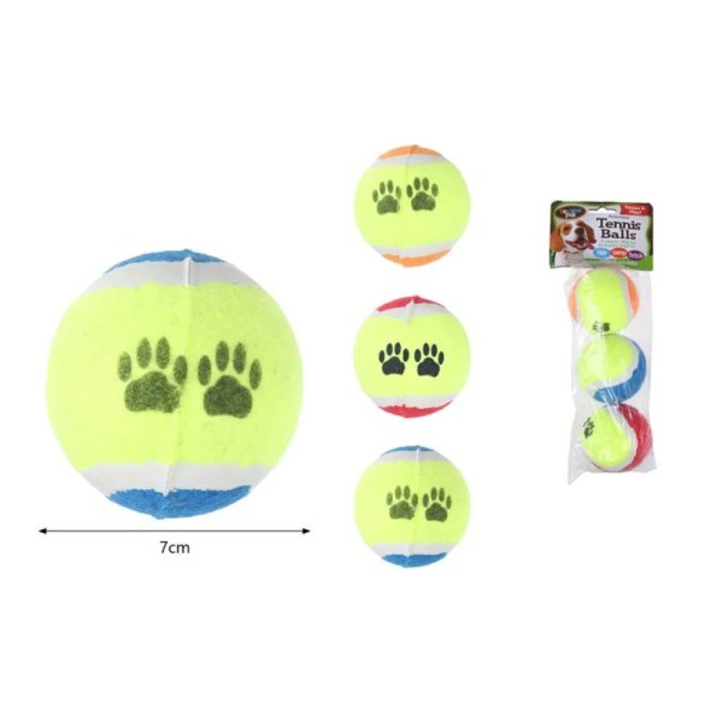 SET PELOTAS PARA PERRO 3 PZA- 7 CM por mayor en Chile