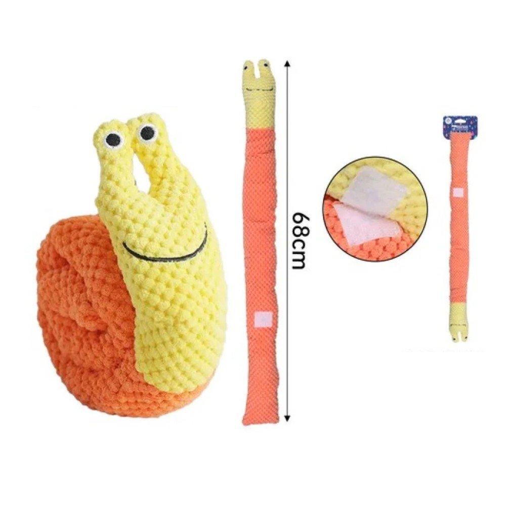 CARACOL DE PELUCHE PARA MASCOTA 68 CM por mayor en Chile