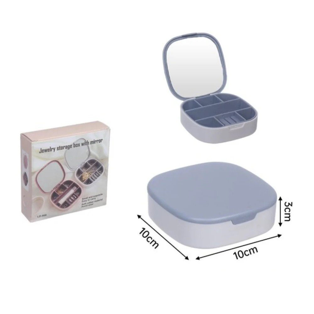 CAJA ORGANIZADORA DE JOYAS 10 X 10 X 3 CM por mayor en Chile