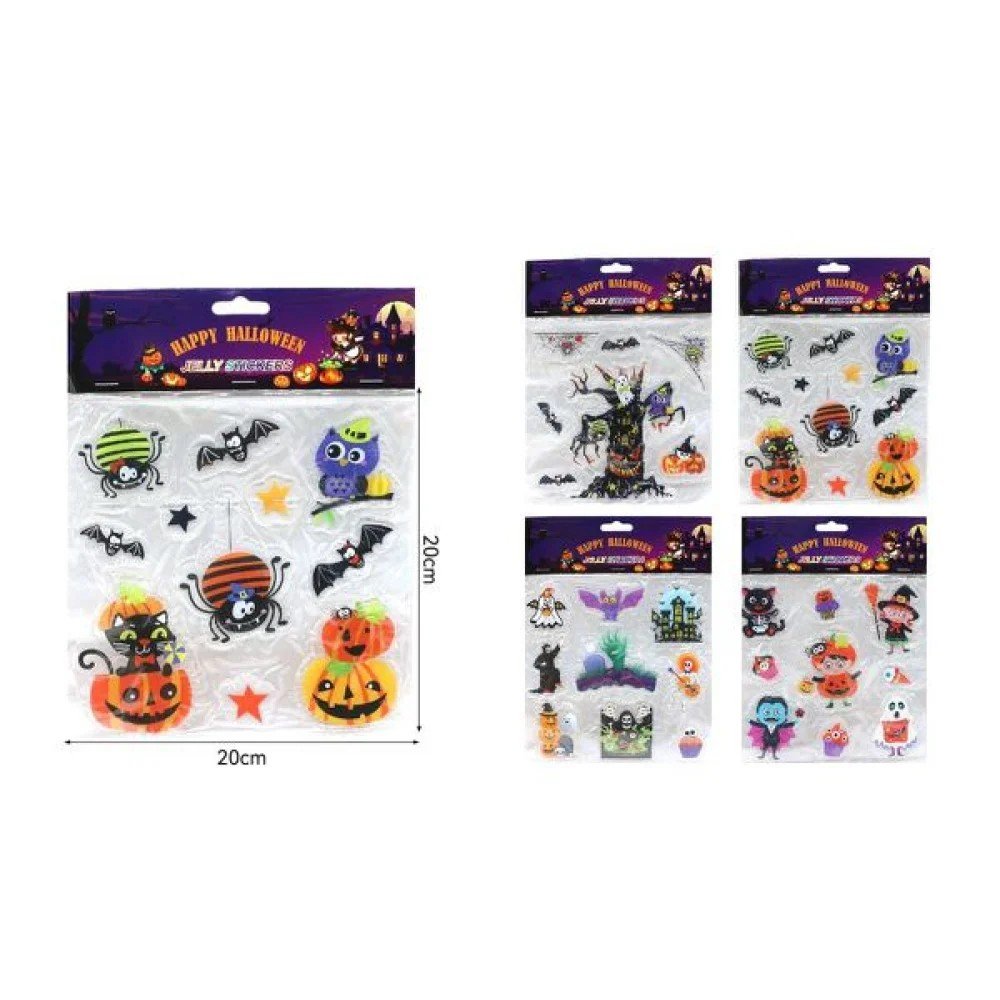 HALLOWEEN STICKERS FLUORESCENTE 20 X 20 CM por mayor en Chile