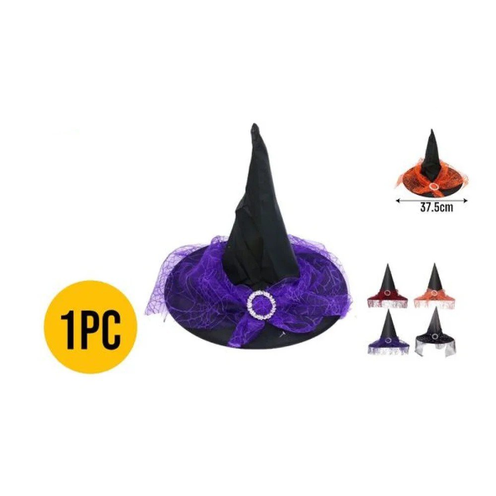 HALLOWEEN SOMBRERO MALLA 37.5 cm por mayor en Chile
