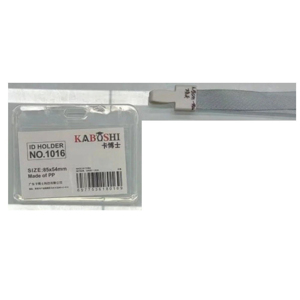 PORTA CREDENCIAL ACRILICO HORIZONTAL TRANSLUCIDO 85 X 54 MM por mayor en Chile