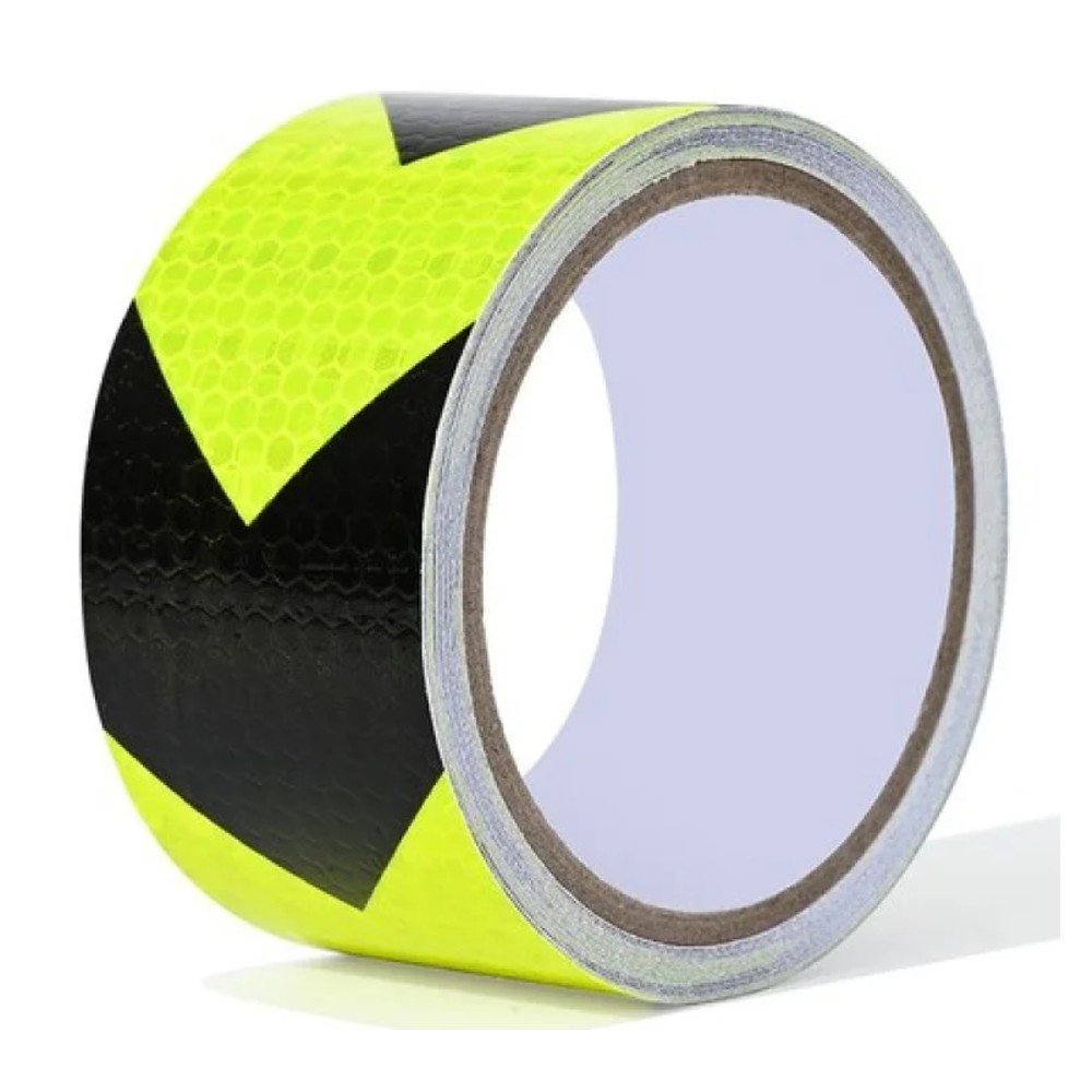 CINTA DE ADVERTENCIA FLECHA AMARILLO-NEGRO 6 PZA-50 MM X 5 METROS por mayor en Chile