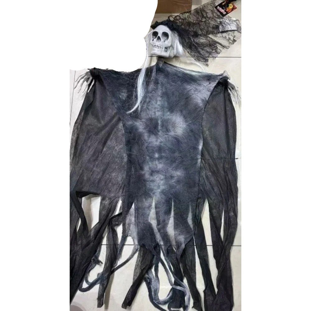 HALLOWEEN FANTASMA LED SONIDO CALAVERA 90 cm por mayor en Chile