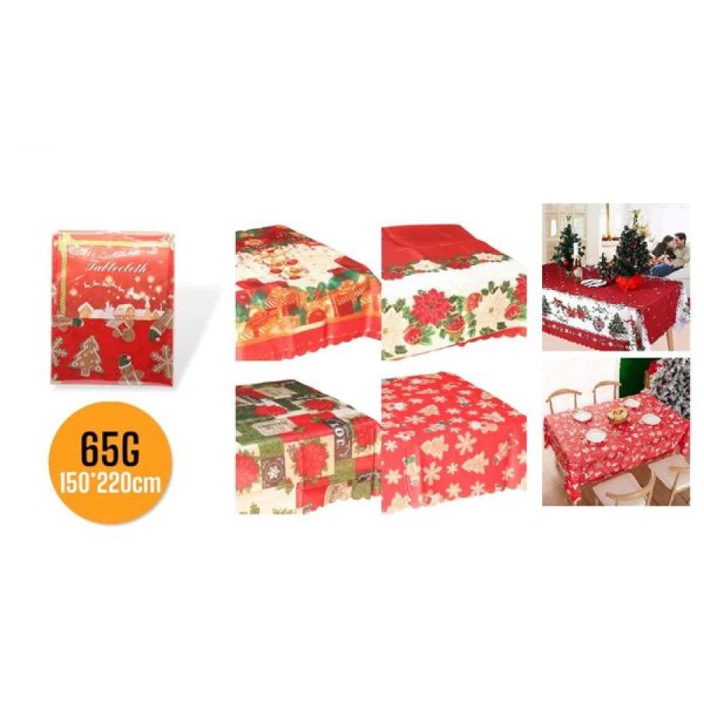 Mantel Navidad 150 X 220 CM-5 pza por mayor en Chile
