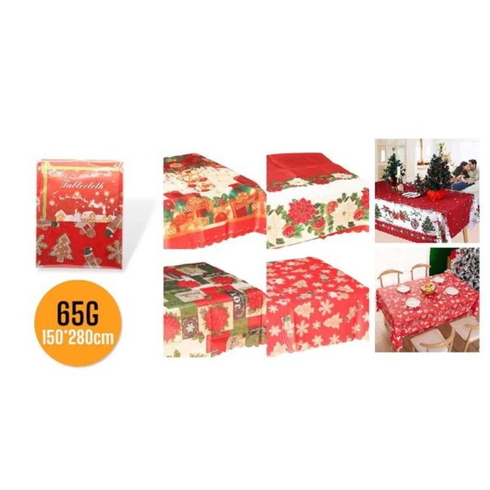 Mantel Navidad 150 X 280 CM-5 pza por mayor en Chile