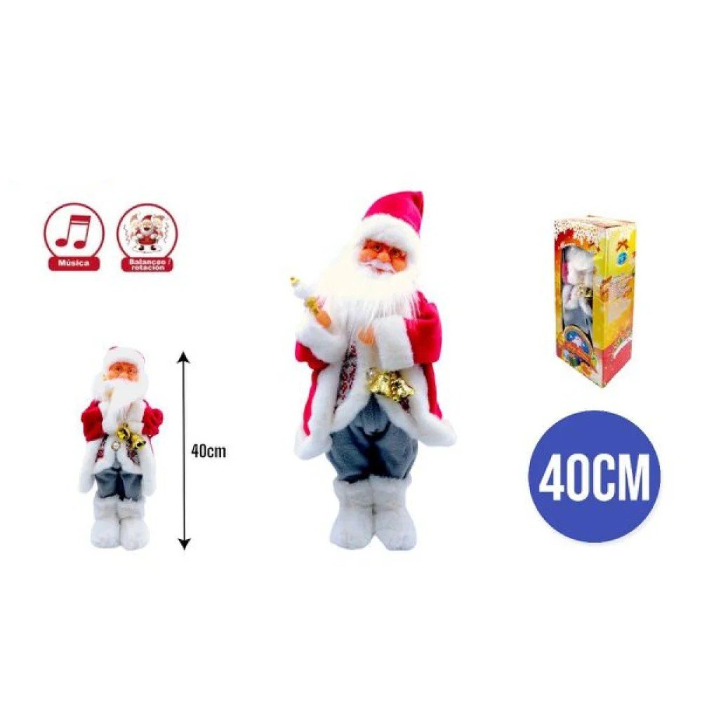 Muñeco Navideño Santa Claus 40 CM-4 pza por mayor en Chile