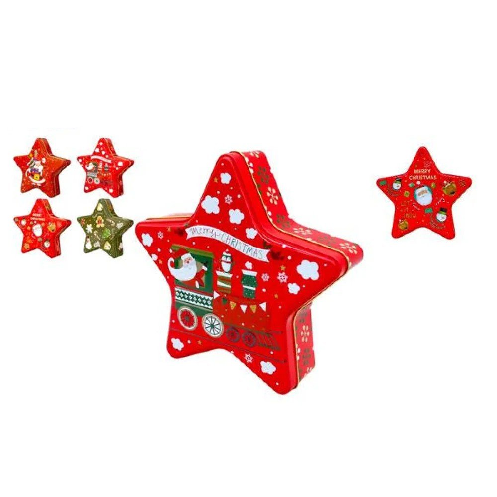 NAVIDAD CAJA METALICA 18,5 X 16 X 5 CM por mayor en Chile