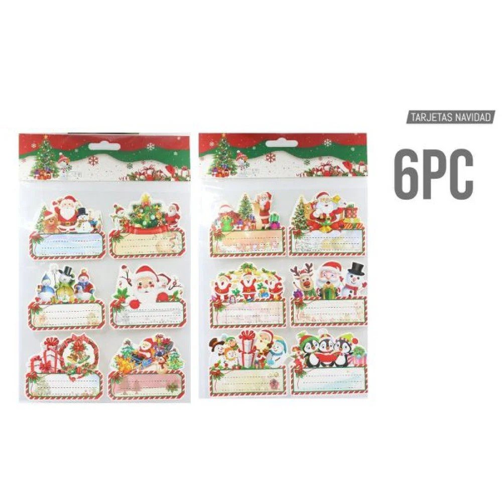 NAVIDAD PEGATINAS FELICITACION 6 PZA por mayor en Chile