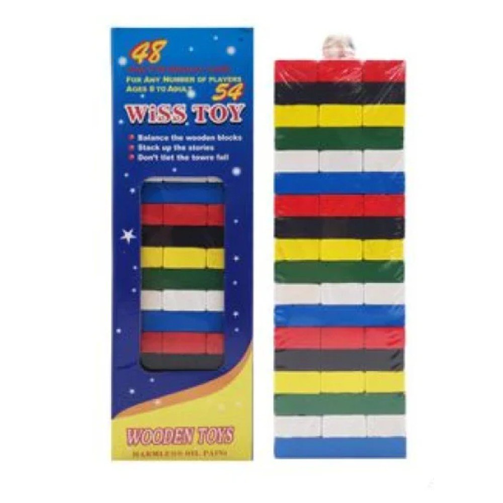 JUEGO DE JENGA COLORIDO 1 PZA por mayor en Chile