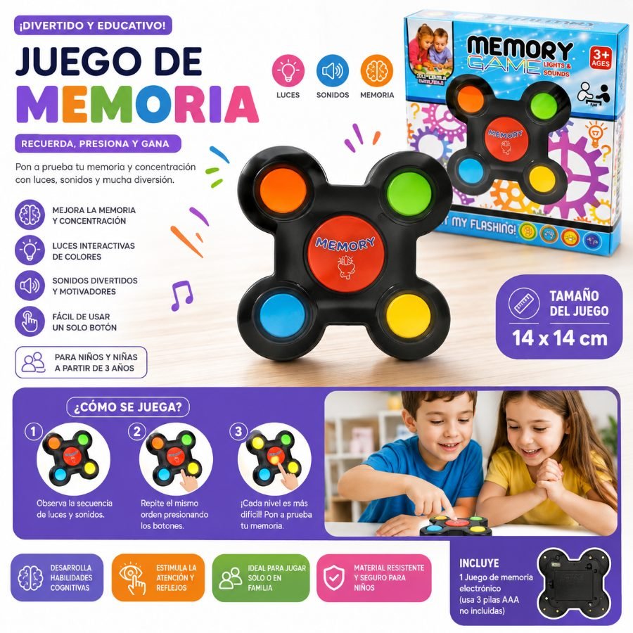 JUEGO DE MEMORIA 14 x 14 CM por mayor en Chile