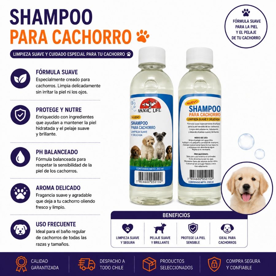 SHAMPOO PARA CACHORRO 1 PZA por mayor en Chile