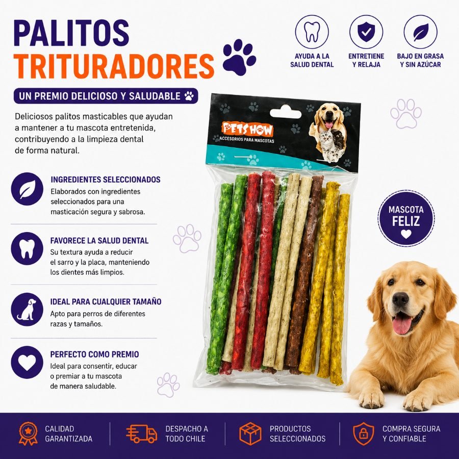 PALITOS TRITURADORES 10 PZA por mayor en Chile