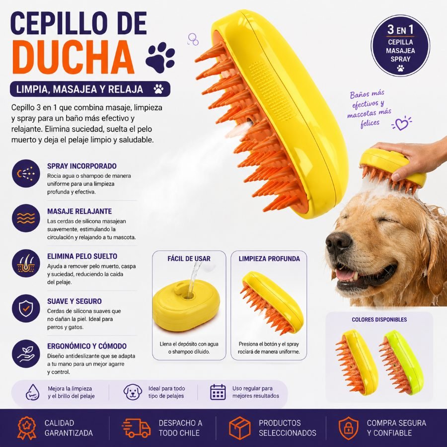 CEPILLO DE DUCHA 1 PZA por mayor en Chile