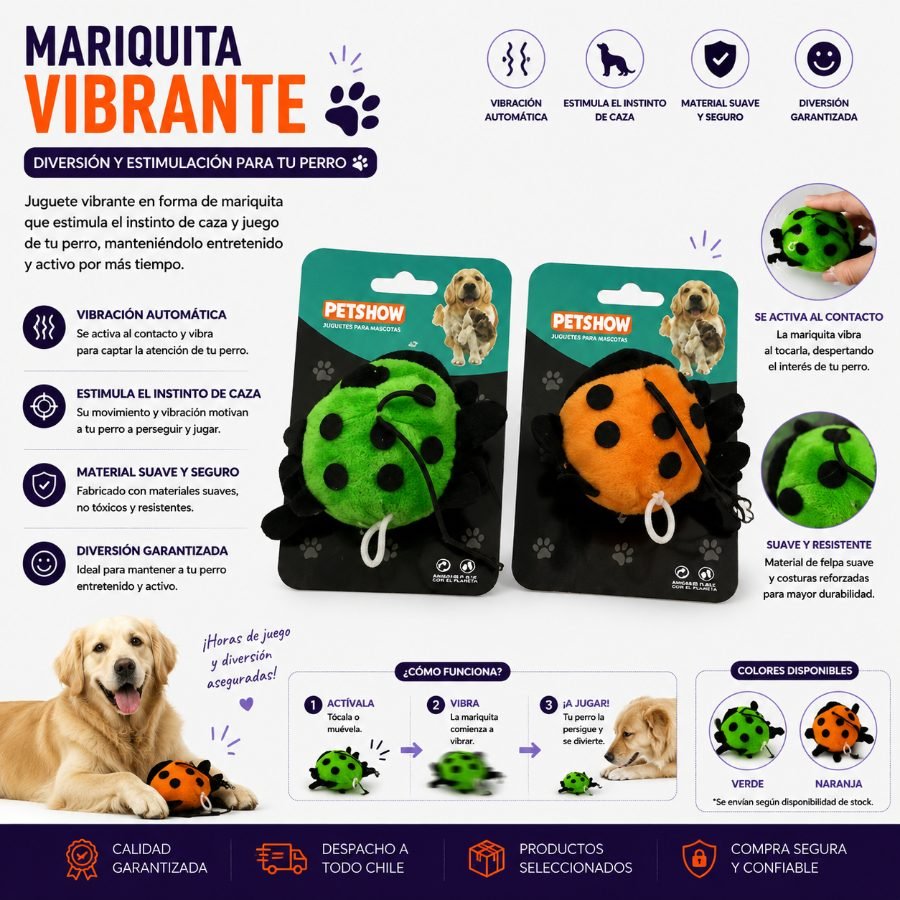 MARIQUITA VIBRANTE 1 PZA por mayor en Chile