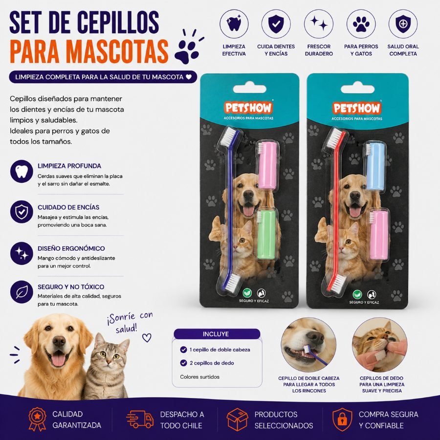 SET DE CEPILLO 3 PZA por mayor en Chile
