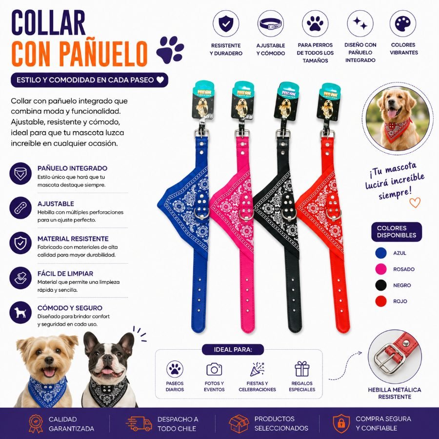 Collar pañuelo 3.0 1 PZA por mayor en Chile