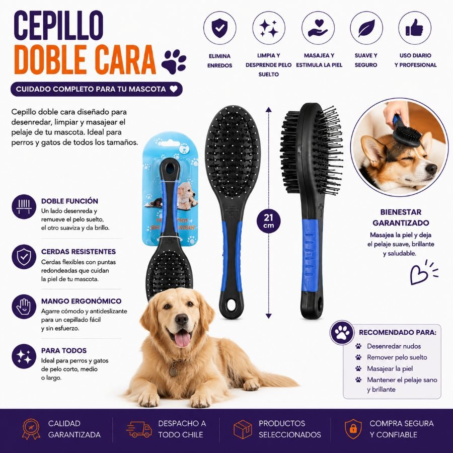 CEPILLO DOBLE CARA 21 CM por mayor en Chile