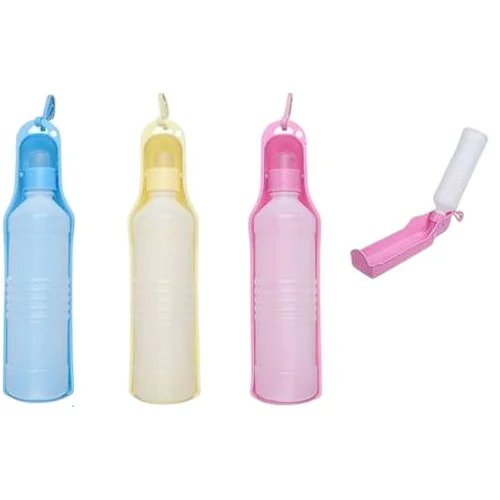 Botella de agua portátil para mascotas 500ml con tazón abatible mayorista — imagen 2