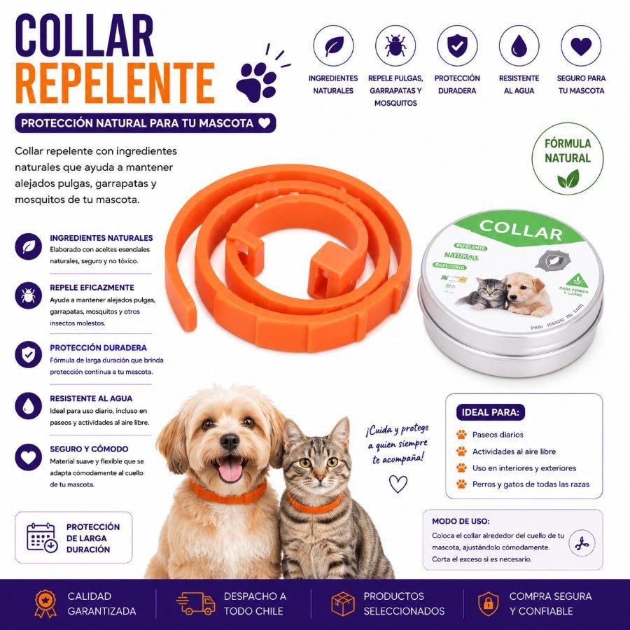 COLLAR REPELENTE 38 CM por mayor en Chile
