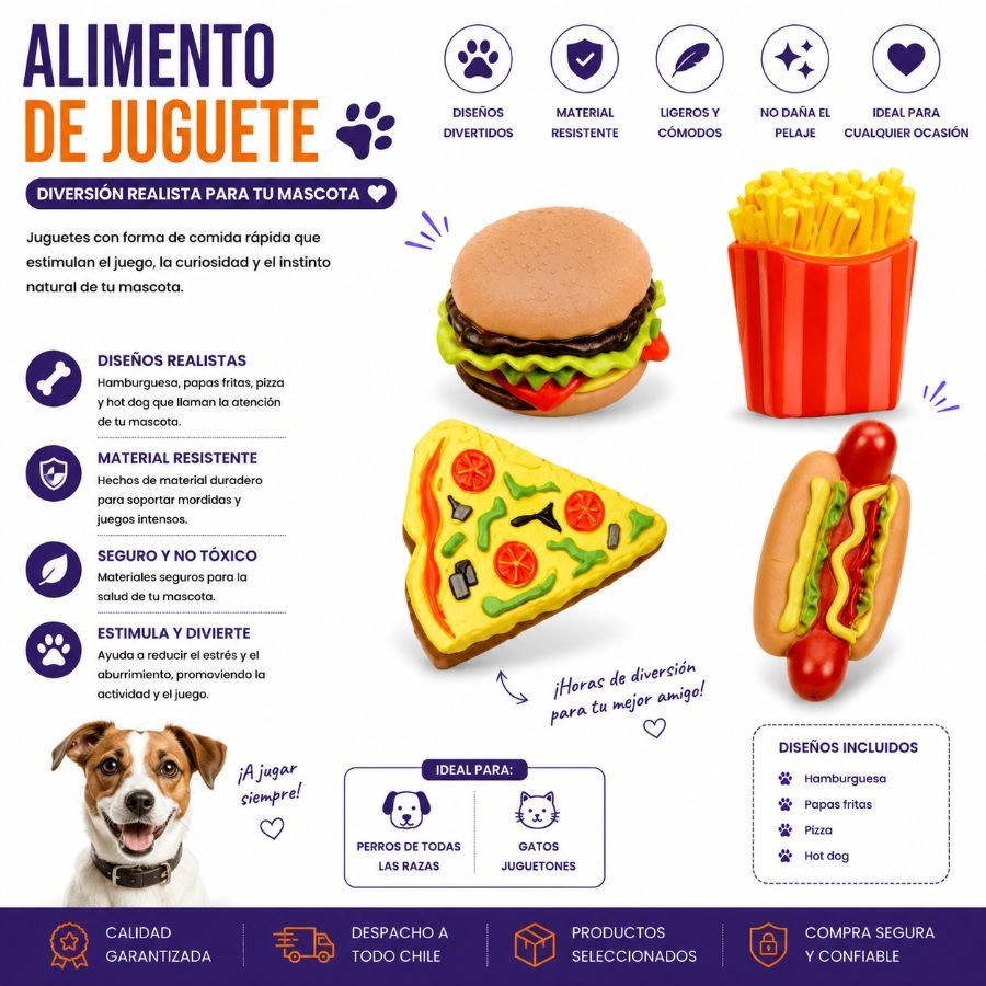 ALIMENTO DE JUGUETE 1 PZA por mayor en Chile