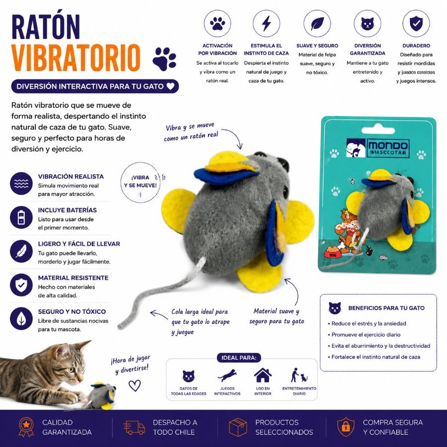 RATON VIBRATORIO 1 PZA por mayor en Chile