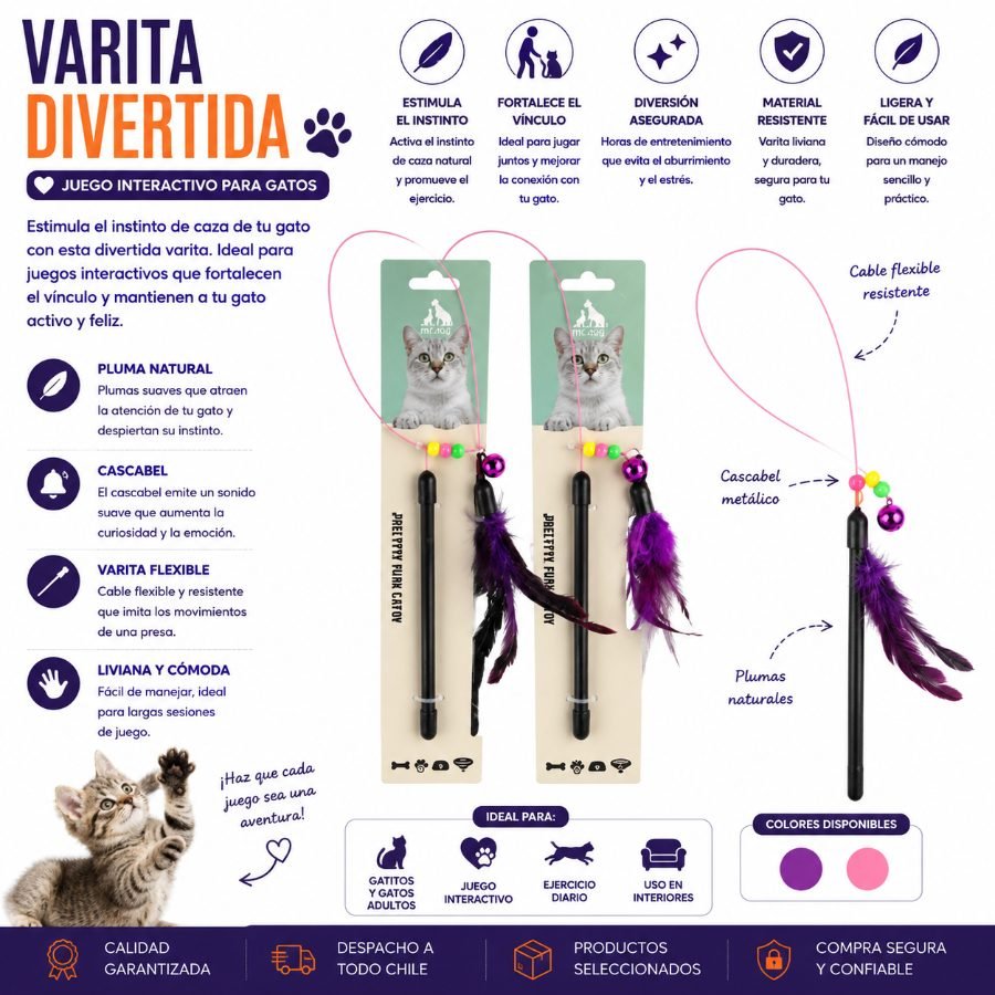 VARITA DIVERTIDA 1 PZA por mayor en Chile