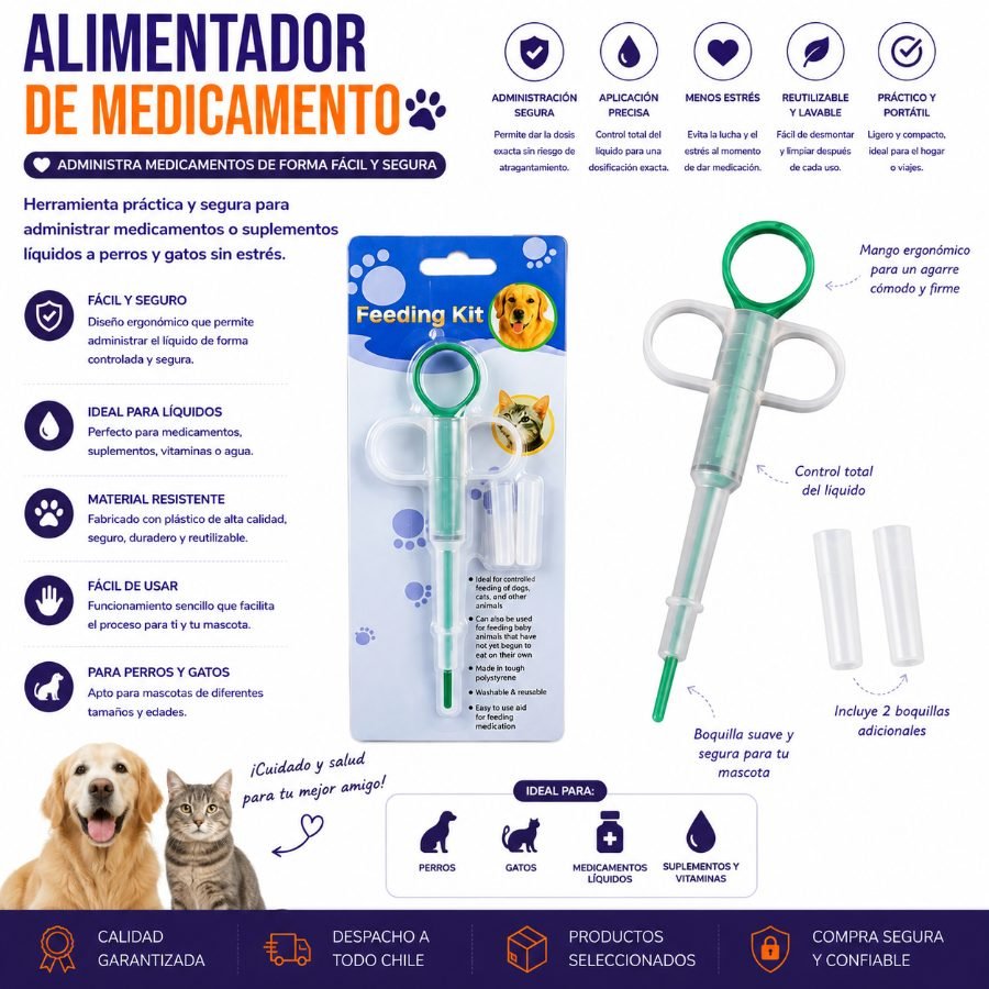 ALIMENTADOR DE MEDICAMENTO 1 PZA por mayor en Chile