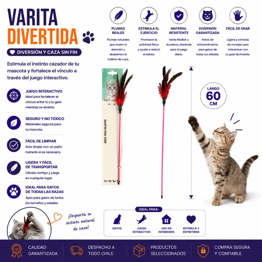 VARITA DIVERTIDA 60 CM por mayor en Chile