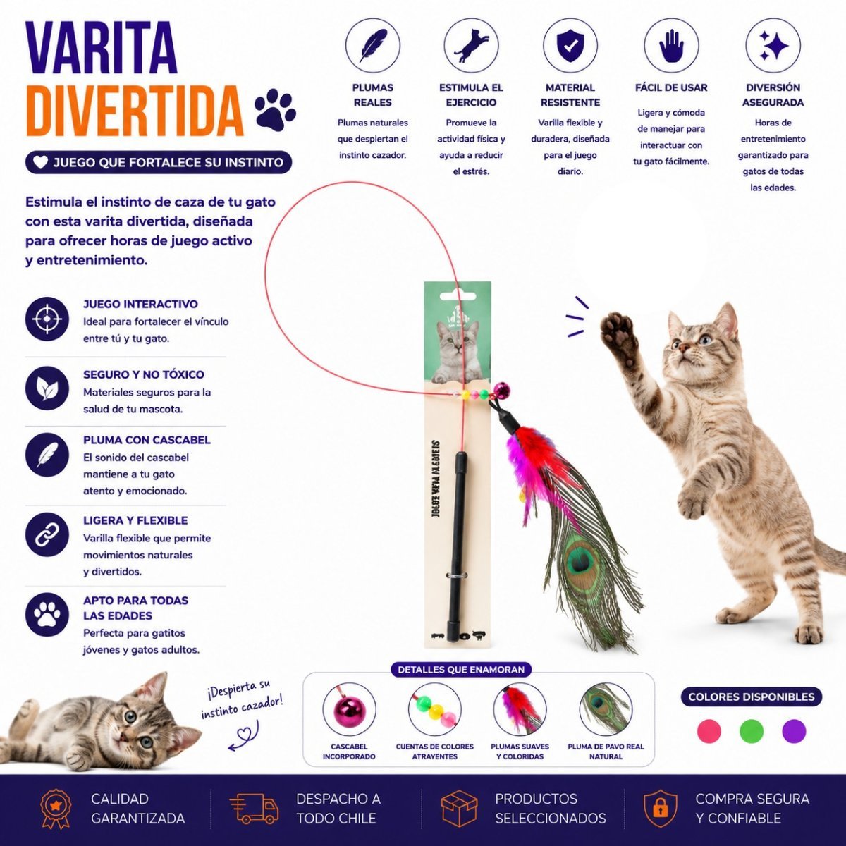 VARITA DIVERTIDA 1 PZA por mayor en Chile