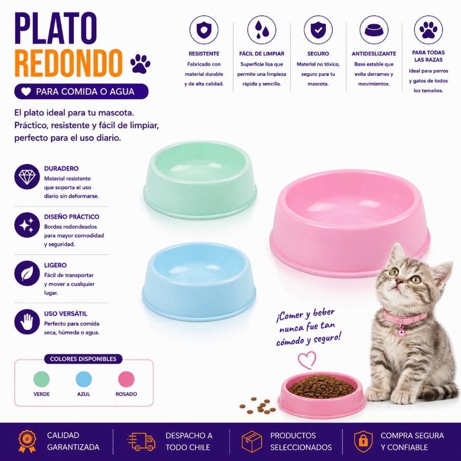 PLATO REDONDO 15 CM por mayor en Chile