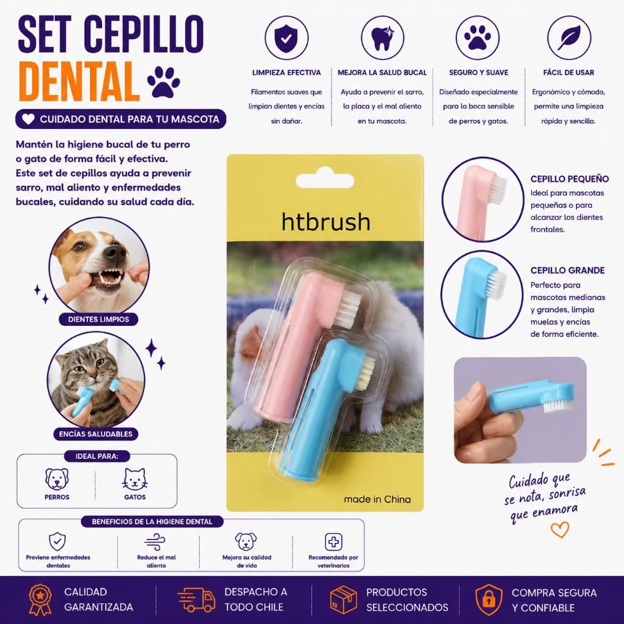 SET CEPILLO DENTAL 2 PZA por mayor en Chile