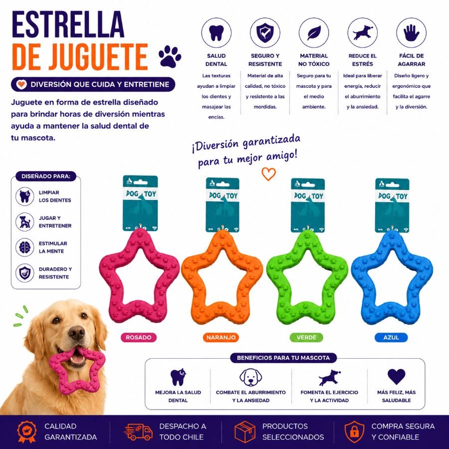 ESTRELLA DE JUGUETE 8 X 1,2 CM por mayor en Chile