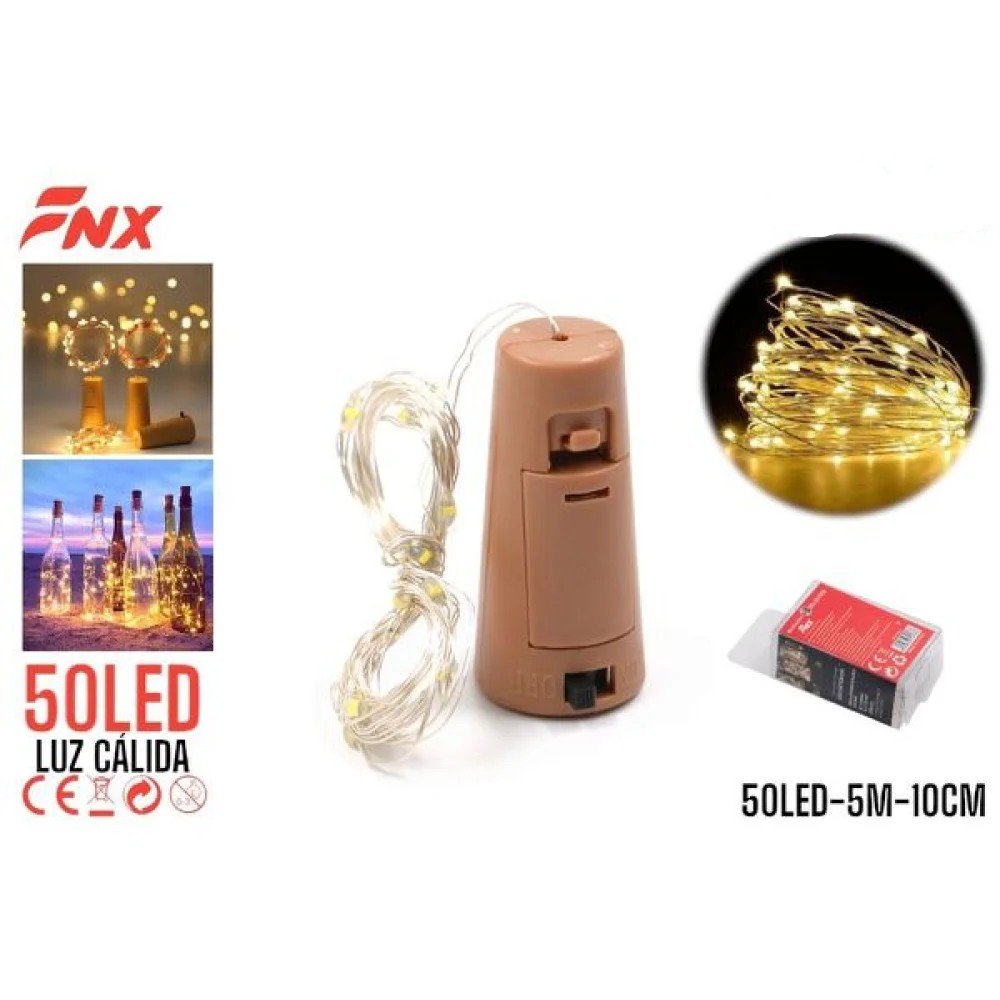 50L LED PILAS CORCHO BOTELLA LUZ CALIDA 50L por mayor en Chile