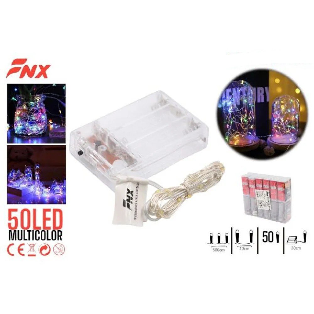 50L LED PILAS HILO COBRE LUZ 4 COLORES 50L por mayor en Chile
