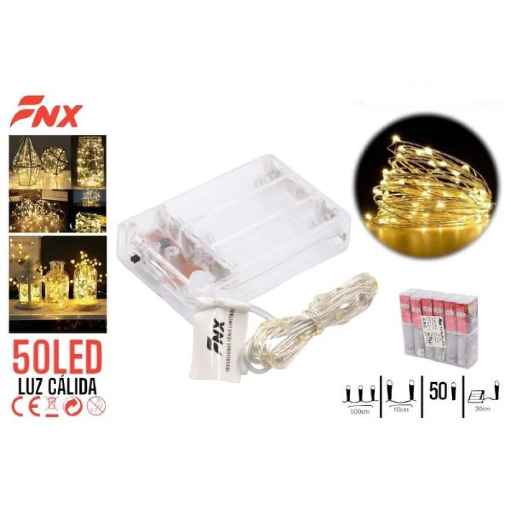 50L LED PILAS HILO COBRE LUZ CALIDA 50L por mayor en Chile