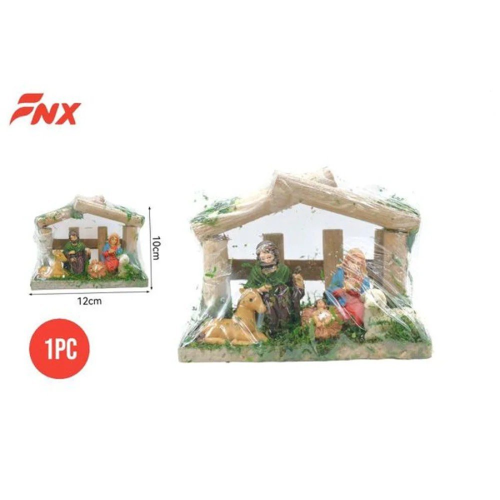 NAVIDAD DECORACION RESINA BELEN 10CM 10  X 12 CM por mayor en Chile